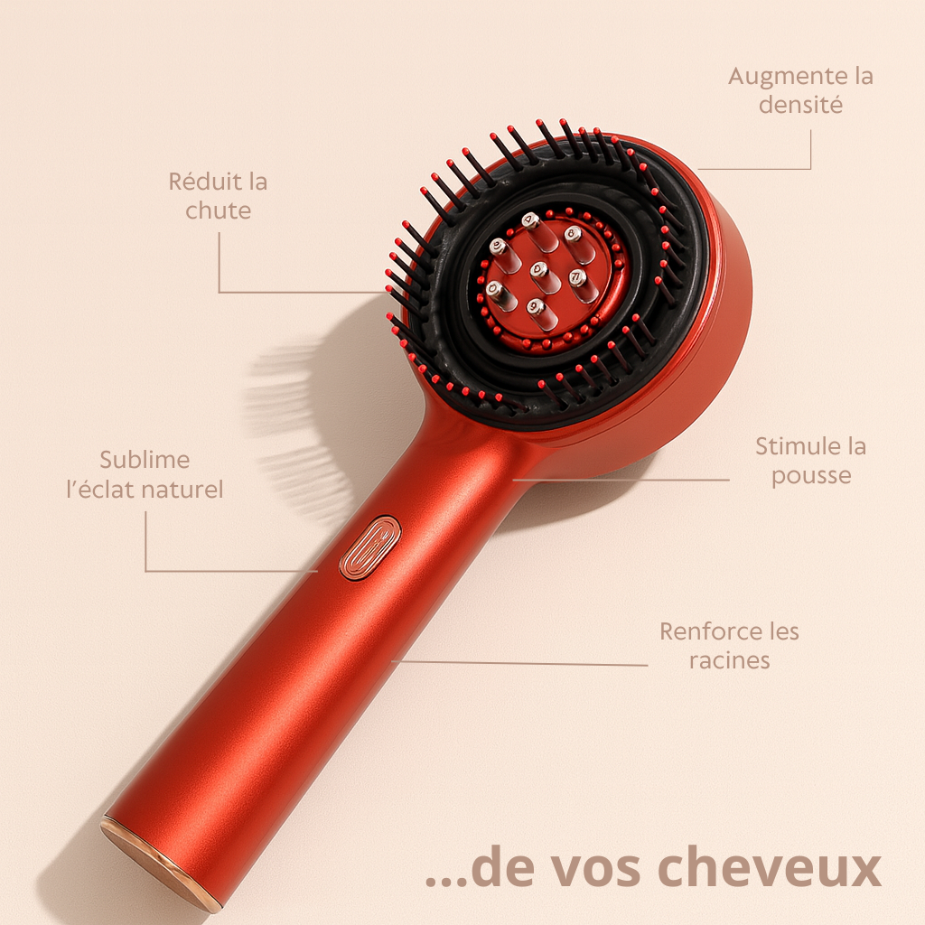 Ulvane Éclat du Cuir | Brosse capillaire 3-en-1